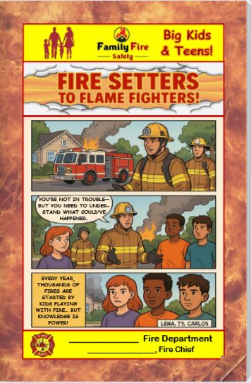Fire Setters to Flame Fighters! Comic Book