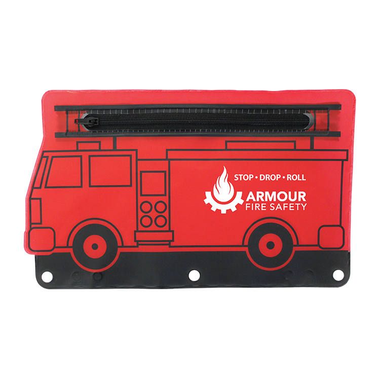 Fire Truck School Pouch