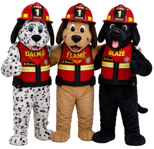 "The Rescue Pack" Safety Team Mascot Costumes
