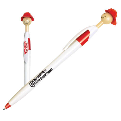 Smiley Firefighter Pen