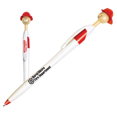 Smiley Firefighter Pen