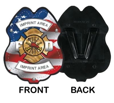 Plastic Clip On Badge Fire
