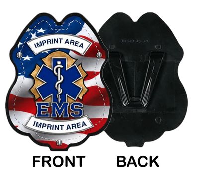 Plastic Clip On Badge EMS
