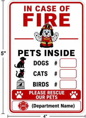Pets Inside! Window Sticker