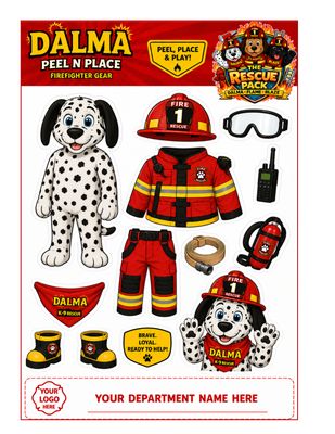 Rescue Pack Peel N Place Sticker Page