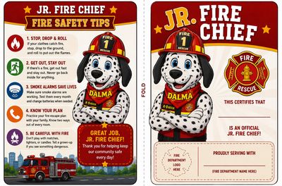Rescue Pack - Jr. Fire Chief ID Cards