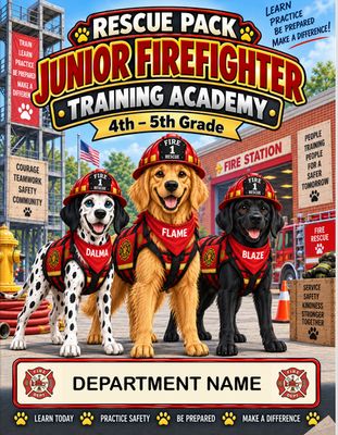 Rescue Pack Junior Firefighter Training Academy Book