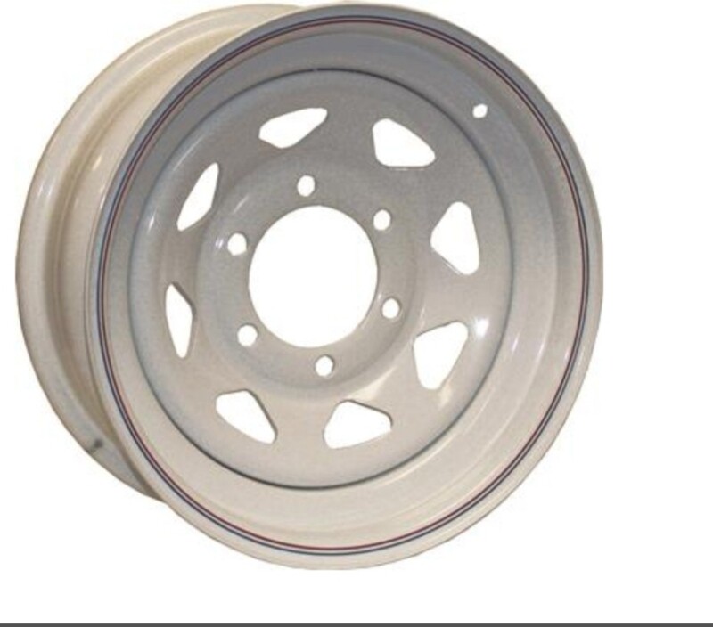 Wheel/Rim 16X6 SPK 8H-6.5 White