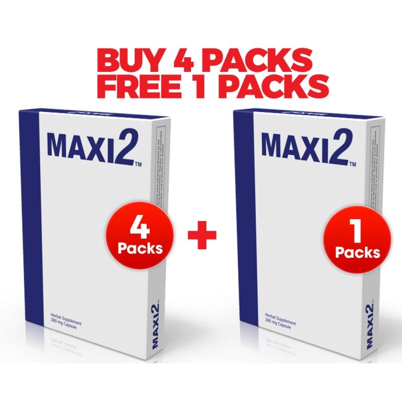 4 Pack Maxi2 (Buy 4 Free 1 + FREE Shipping)