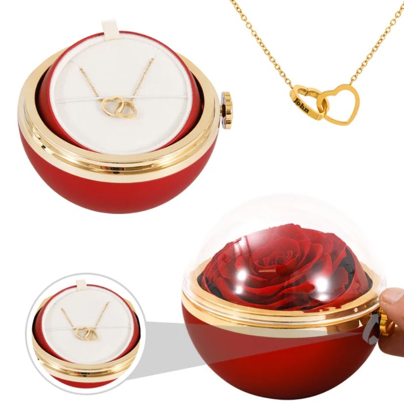 Necklace Real Rose