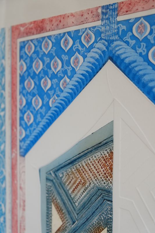 Original Screen Print &amp; Embossed Etching - Doorway