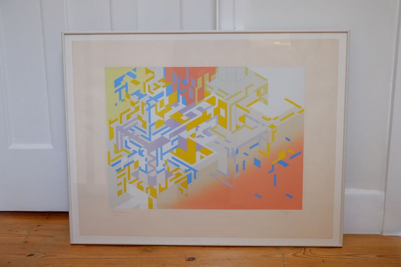 Abstract Screen Print - Sagittarius 1981