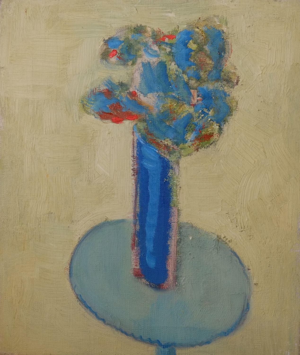 Original 1950's Oil Painting 'Blue Vase' by Ronald Hamilton Moore