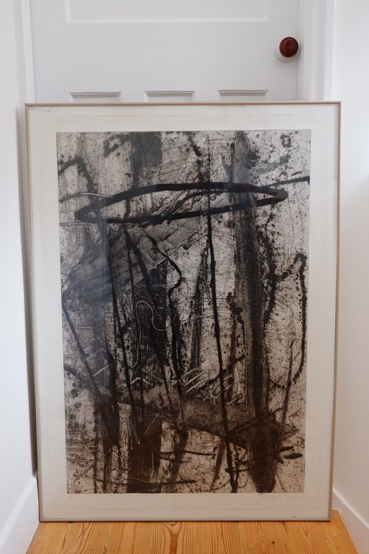 Huge Original Abstract Etching - François Pont '98'