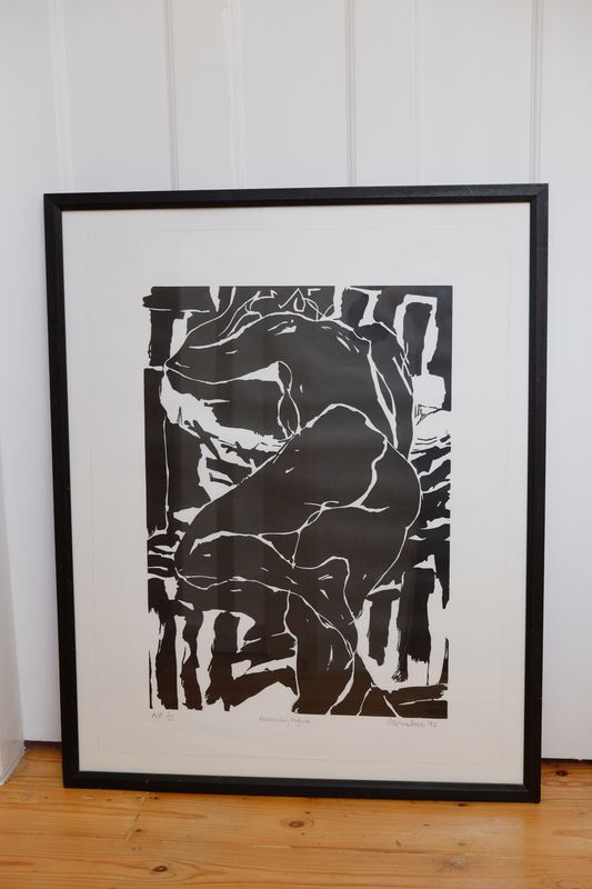 Stephen Dove 'Reclining Figure' 1992. Screenprint