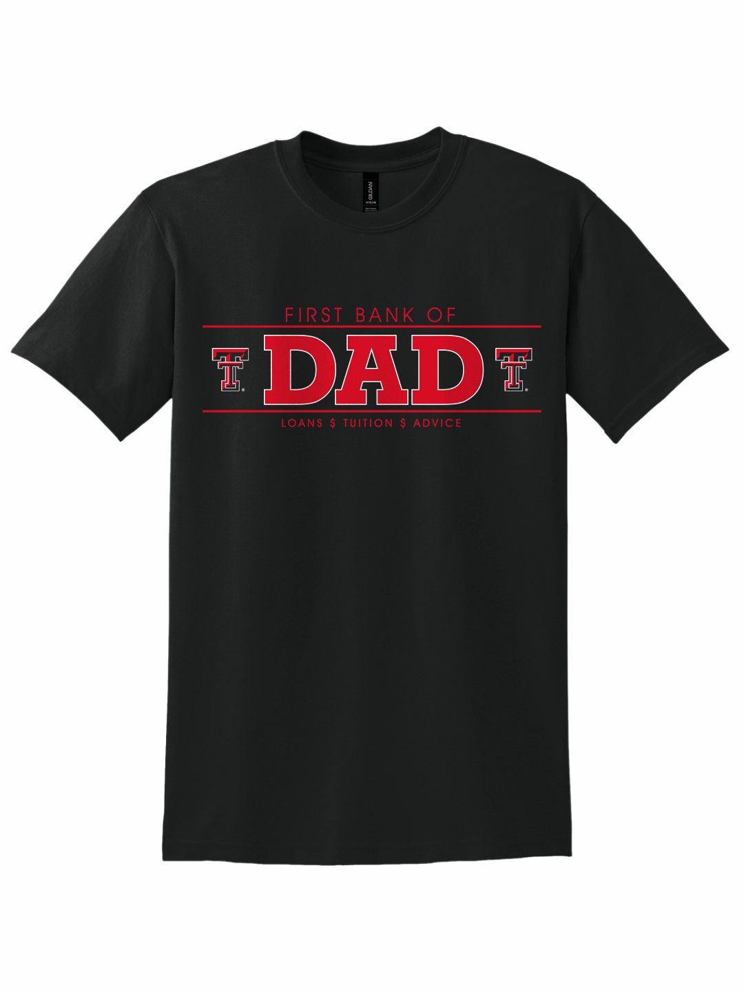 First Bank of Dad Short Sleeve T-Shirt, Color: Black, Size: S