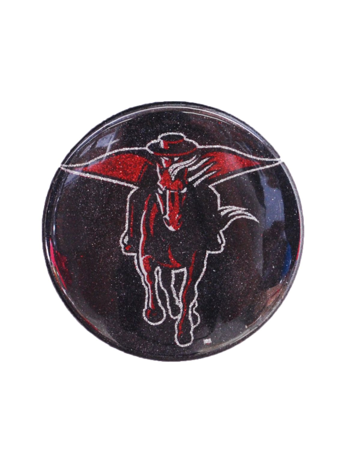 Glitter Button Pin