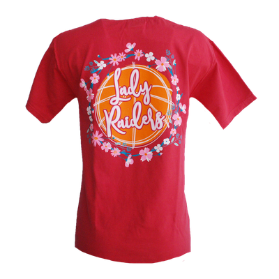 Lady Raider Floral Wreath Short Sleeve Tee