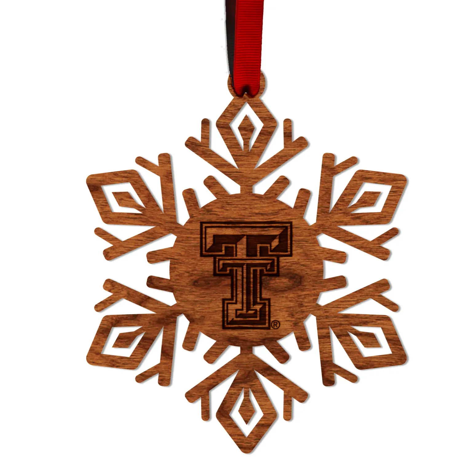 Laser Engraved Wood Ornament