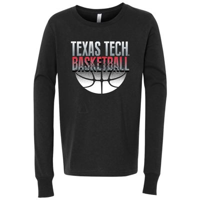 Youth Basketball Grey Shade Long Sleeve Tee