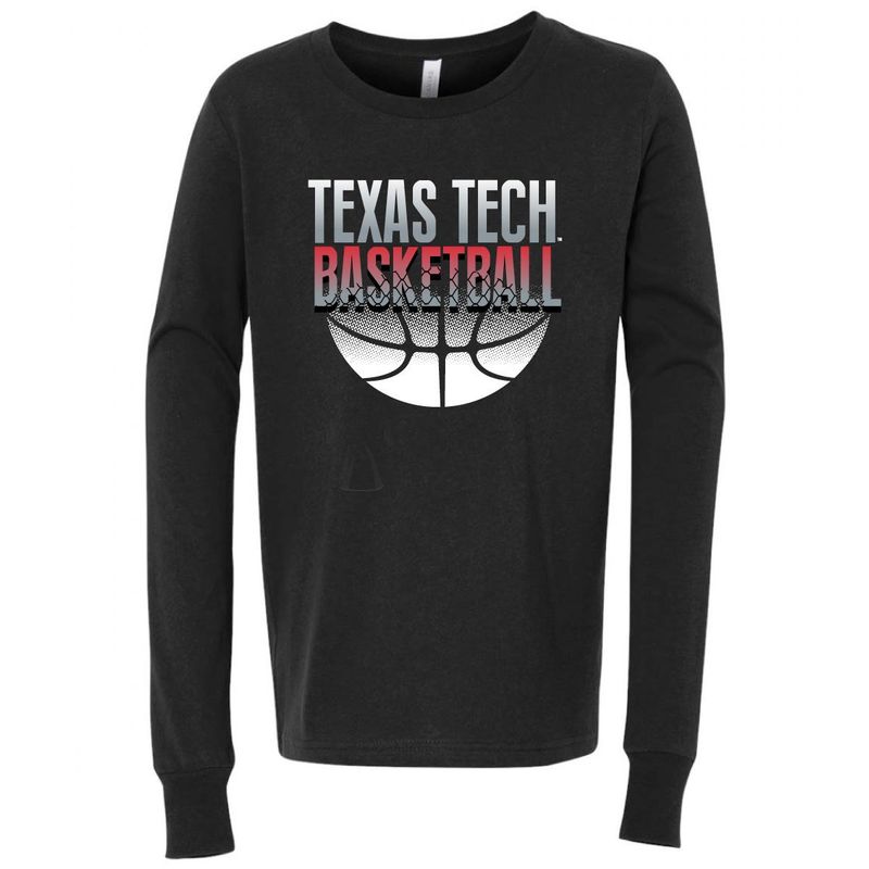 Youth Basketball Grey Shade Long Sleeve Tee
