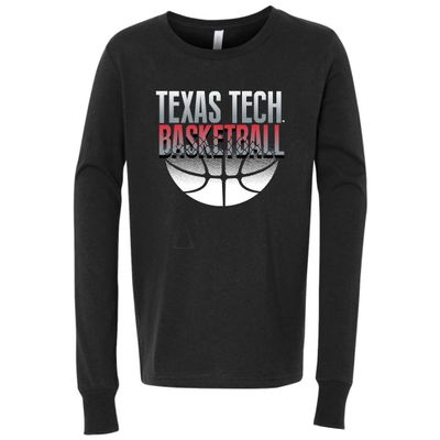 Youth Basketball Grey Shade Long Sleeve Tee
