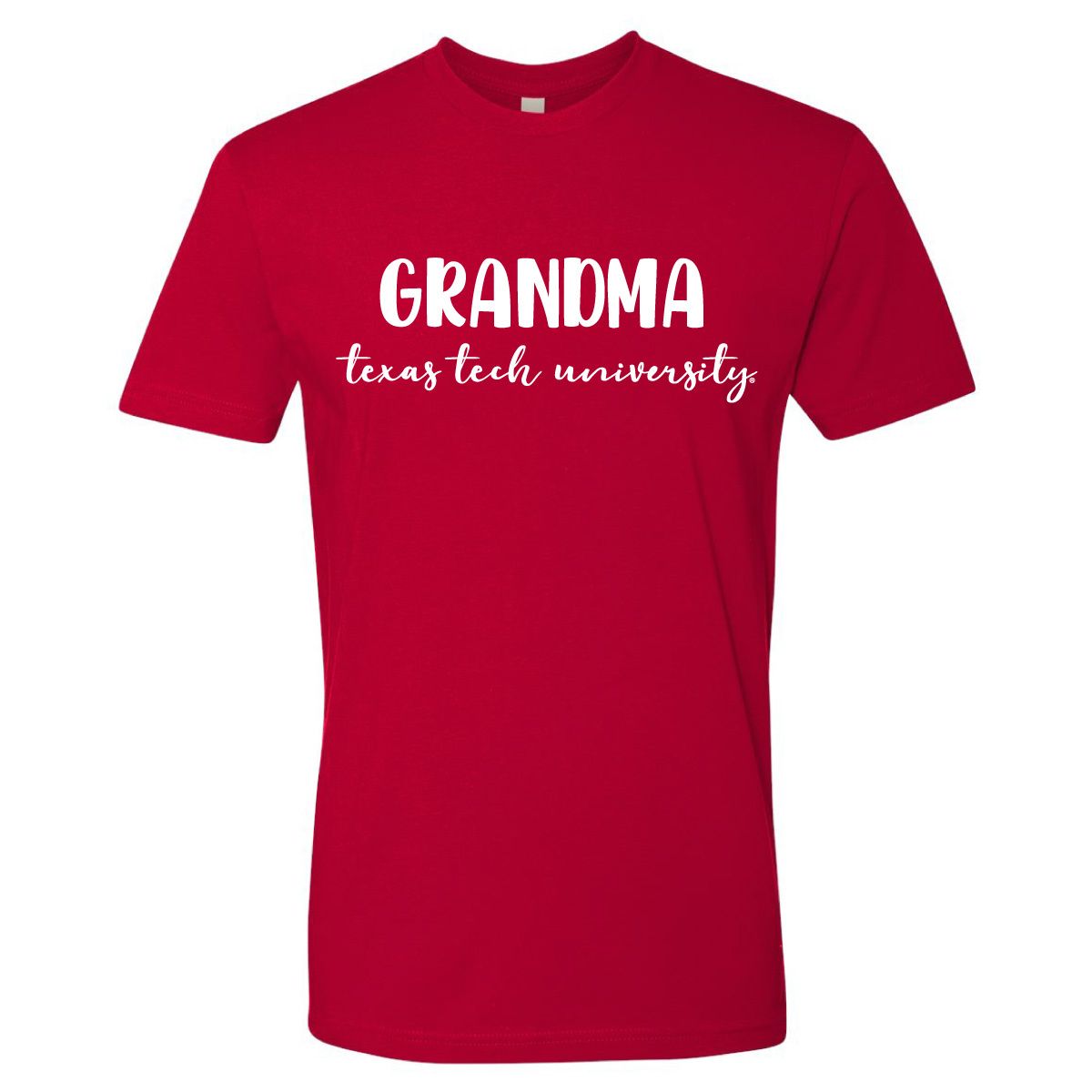 Grandma Texas Tech Cursive Short Sleeve Tee 