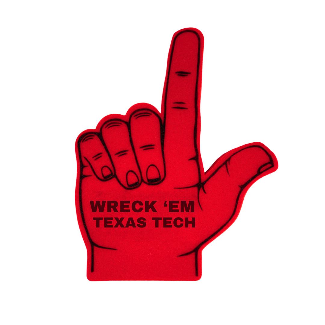 Foam Hand , Color: Red