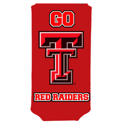 Tall Boy 16oz  Koozie - Go Red Raiders 