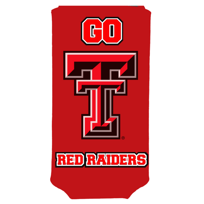 Tall Boy 16oz  Koozie - Go Red Raiders 