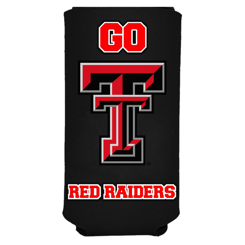 Tall Boy 16oz  Koozie - Go Red Raiders 