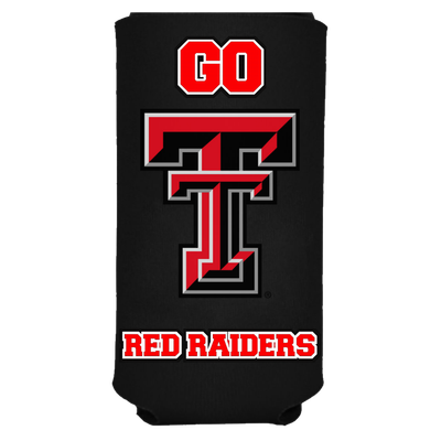 Tall Boy 16oz  Koozie - Go Red Raiders 