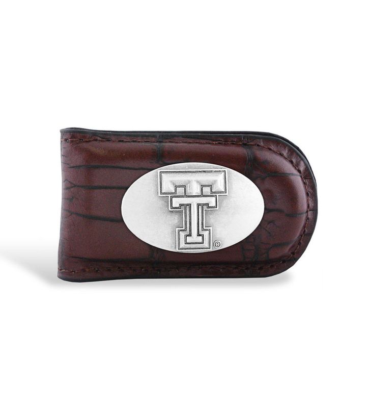 Magnetic Leather Concho Money Clip  