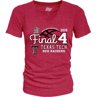 Final Four Blue 84 Brand Ladies Tri-Blend V-Neck Tee