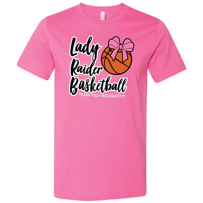 Lady Raider Pink Bow Short Sleeve Tee