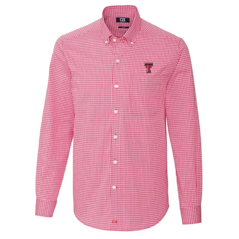 Cutter Buck Stretch Gingham Button Down