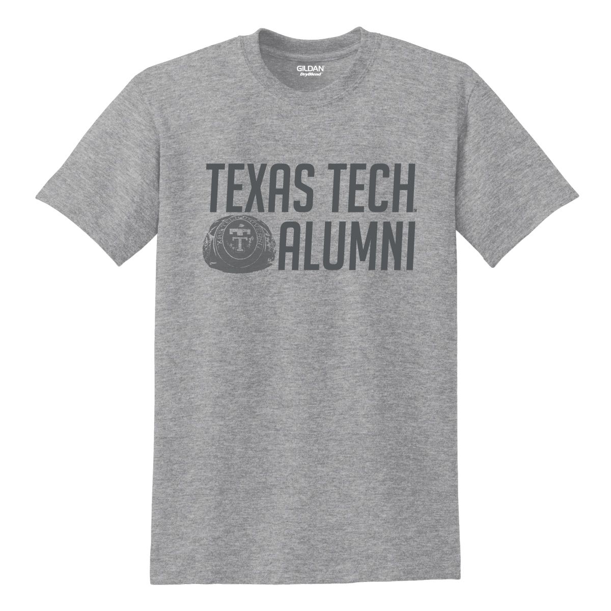 Alumni Ring Short Sleeve Tee, Color: Vintage Grey, Size: Small