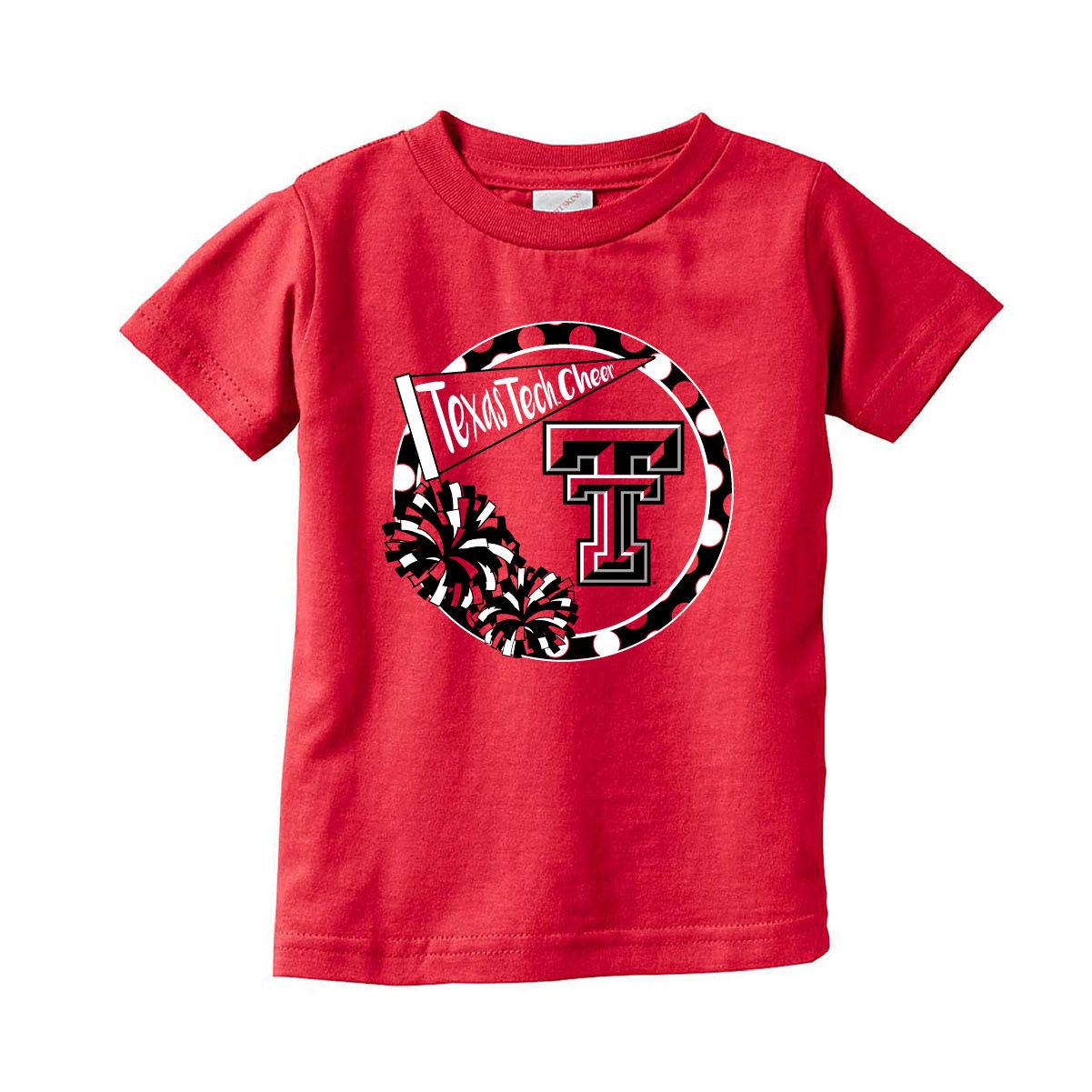 Cheer Dot Spirit Toddler Short Sleeve Tee