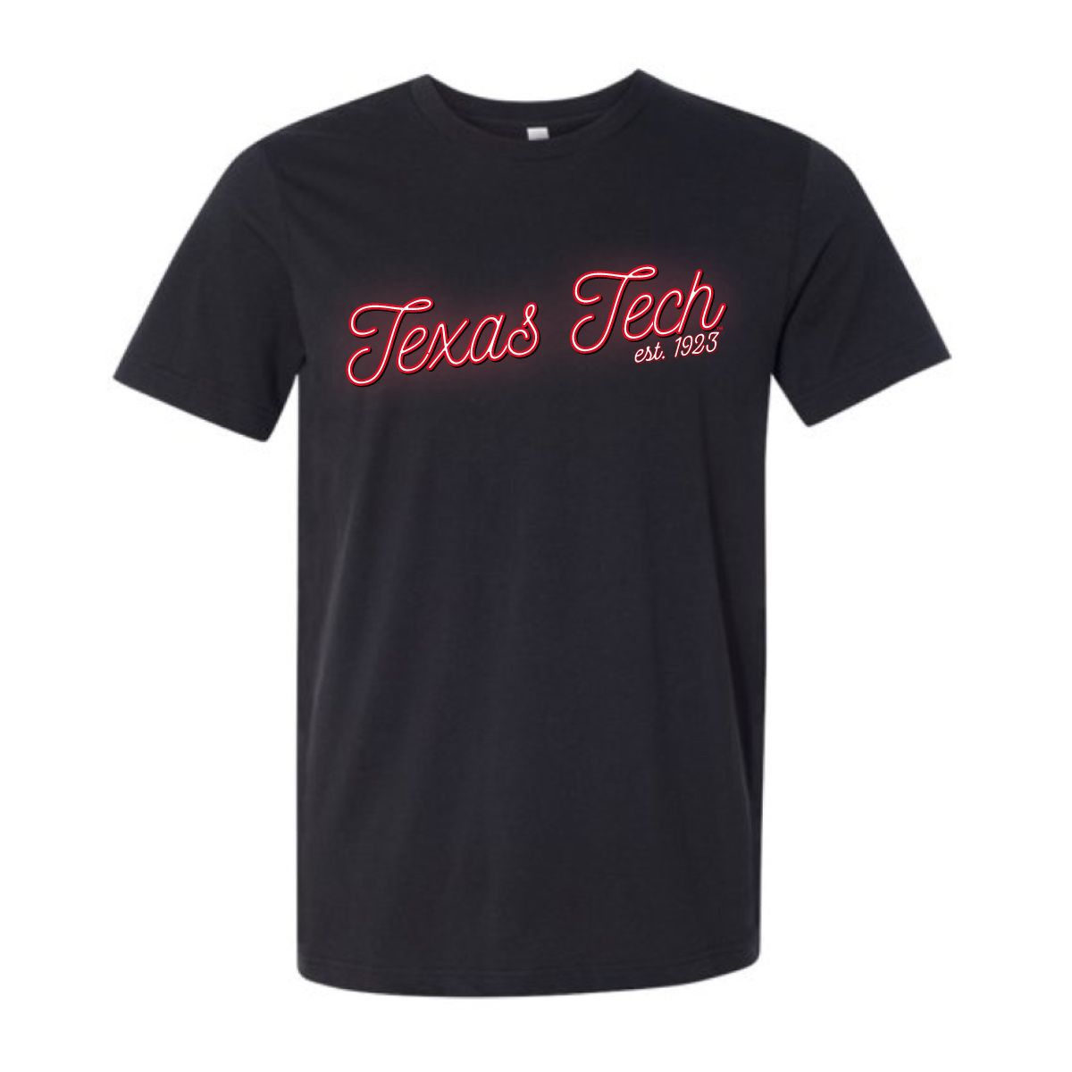 Neon Texas Tech Script Short Sleeve Tee 