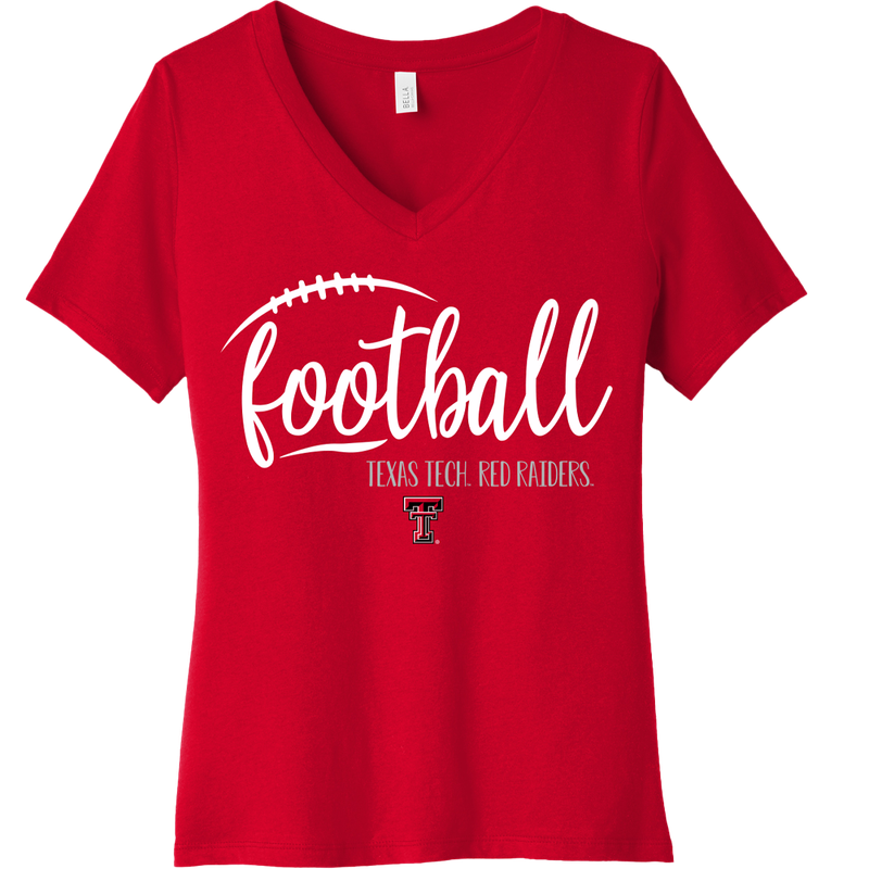 Football Wave V-Neck Tee