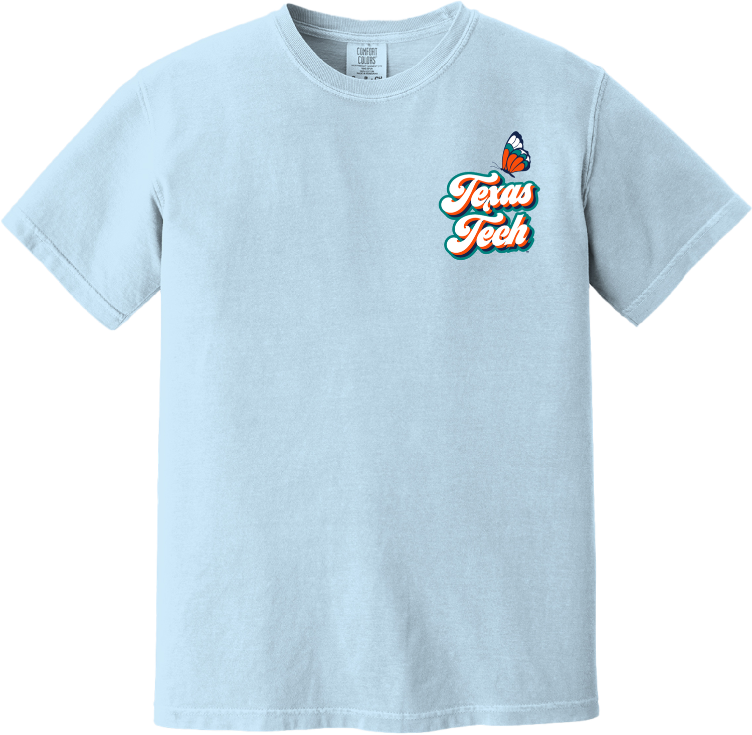 Butterflies &amp; Red Raiders Short Sleeve Tee