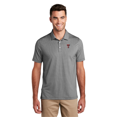 Gingham Moisture Wick Polo