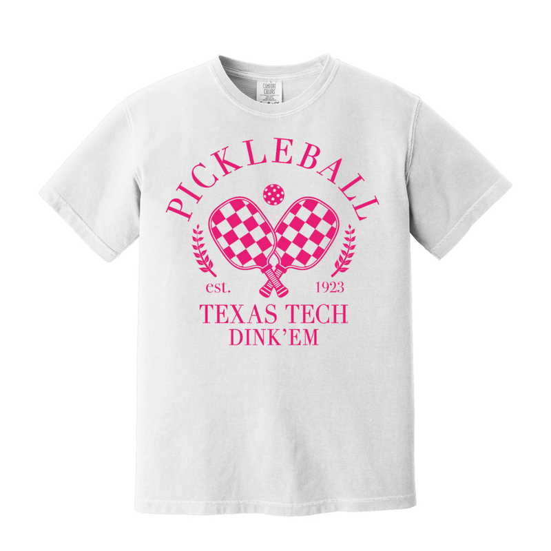 Comfort Colors Pickleball Pink Short Sleeve Tee 