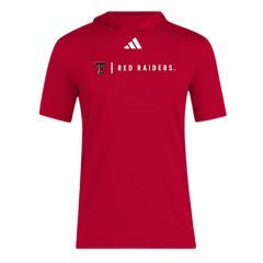 Adidas Designed to Train Hooded Short Sleeve Tee, Color: Red, Size: SM