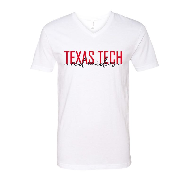 Scripty Red Raider V-Neck Tee