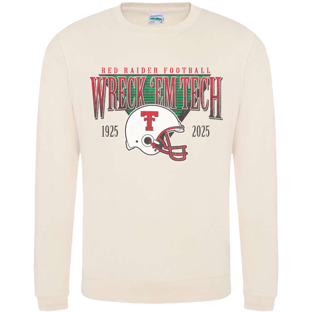 College Vintage Helmet Sweatshirt