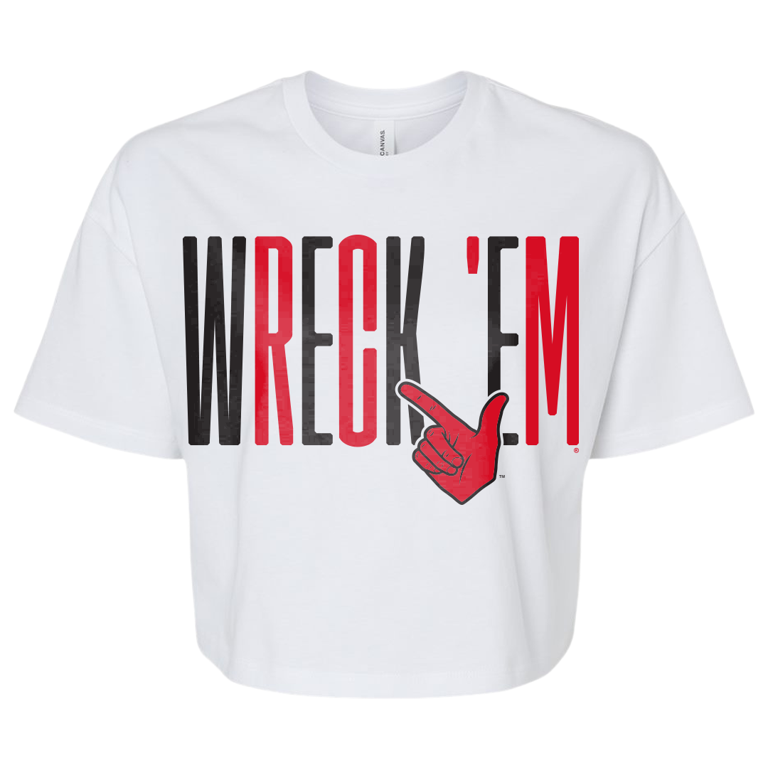Wreck 'em Guns  Crop Tee