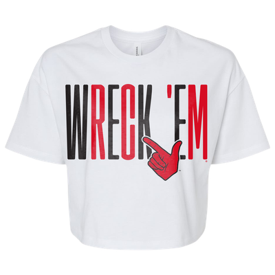 Wreck 'em Guns  Crop Tee