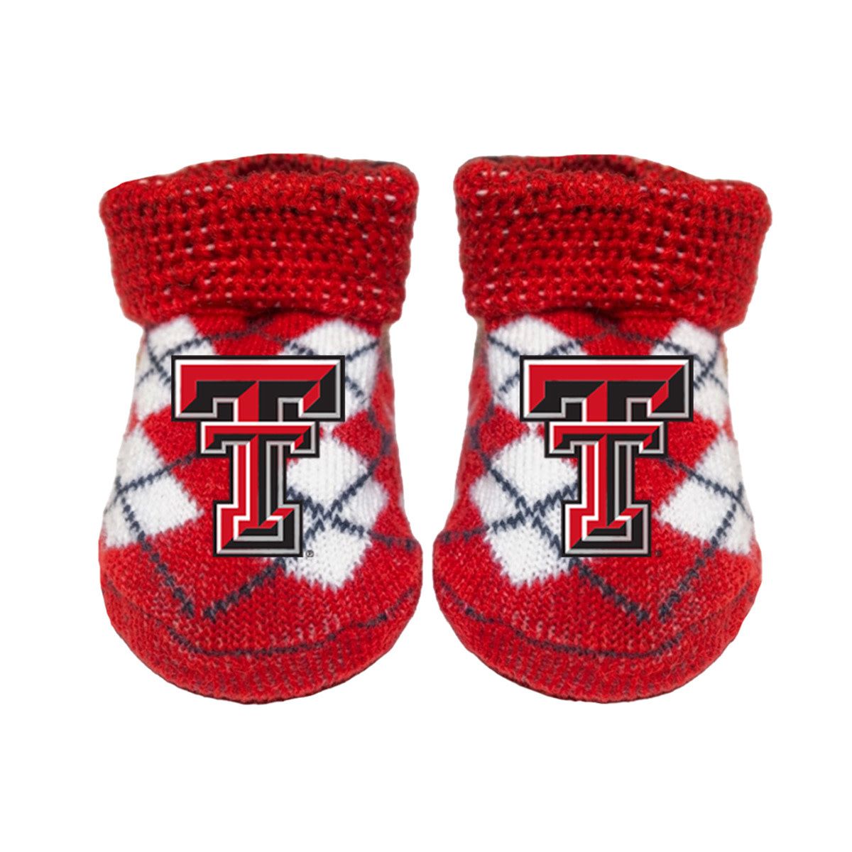 Gift Box Bootie Socks Red, Color: Argyle