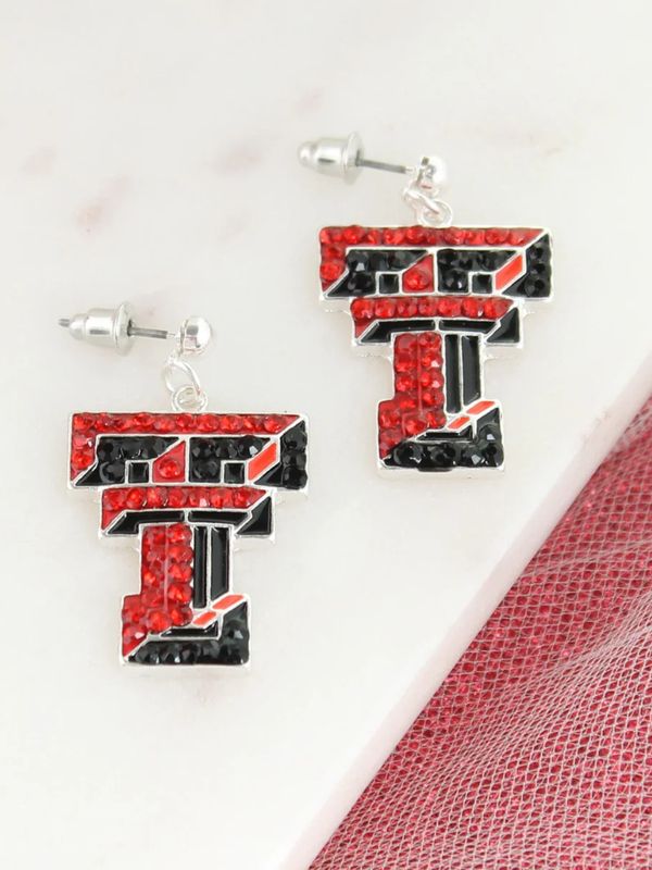Double T Crystal Earring